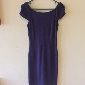 Dark purple cocktail dress